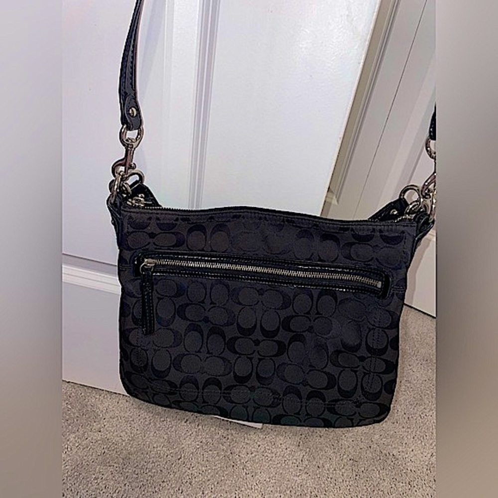 Black crossbody canvas signature COACH - Picture 3 of 9